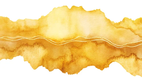 Abstract Golden Watercolor Texture