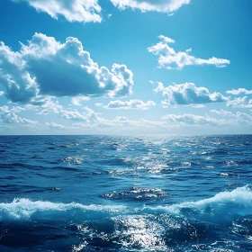 Ocean Vista with Cloudscape