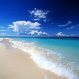 Tranquil Seascape with Blue Sky