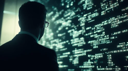 Silhouette Analyzing Digital Information