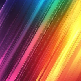 Rainbow Gradient Diagonal Lines Art