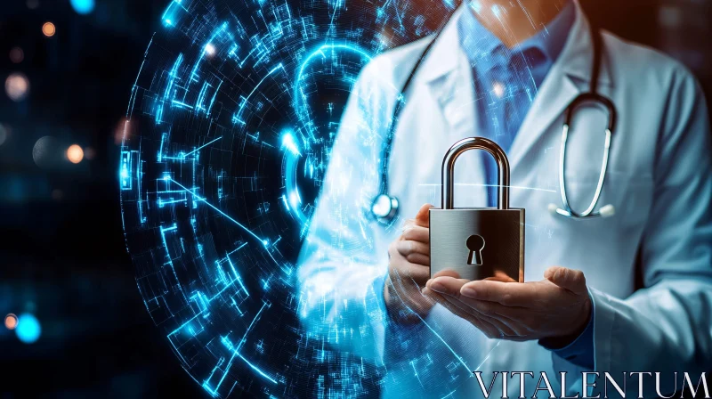 Securing Medical Data with Technology AI Image