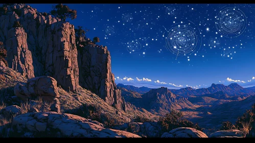 Starlit Mountains