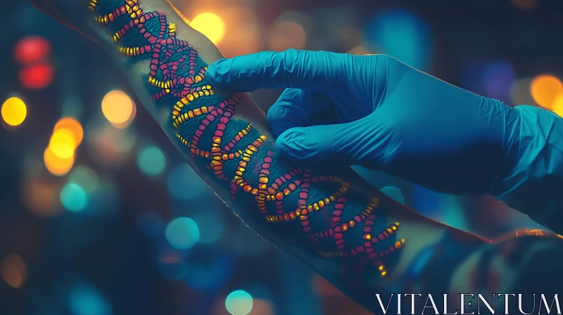 Genetic Code Arm Art AI Image