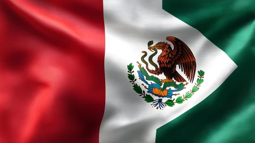 Symbol of Mexico: Flag Illustration