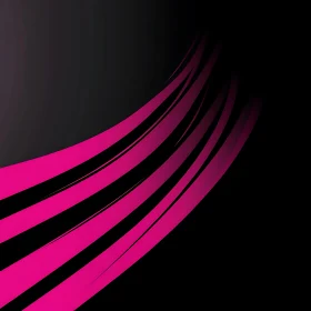 Abstract Pink Curves on Dark Canvas