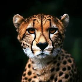 Cheetah's Intense Stare - Wildlife Portrait