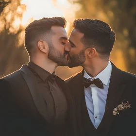 A Gay Wedding: A Kiss of Love