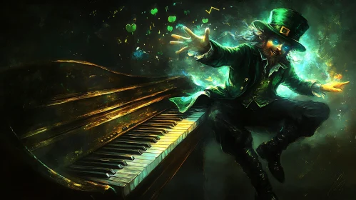 Irish Folklore: Leprechaun and the Piano