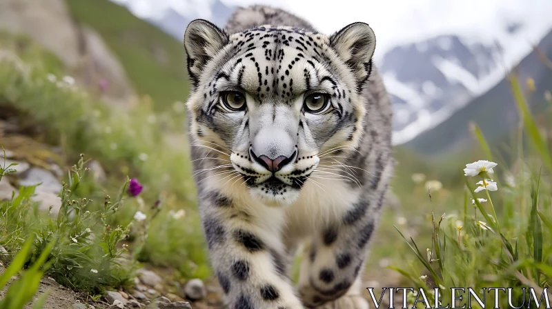 Mountain Cat Wildlife Image AI Image