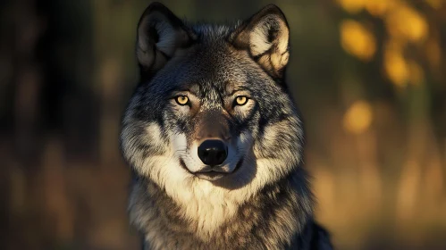 Wolf Gaze - A Wild Animal Portrait