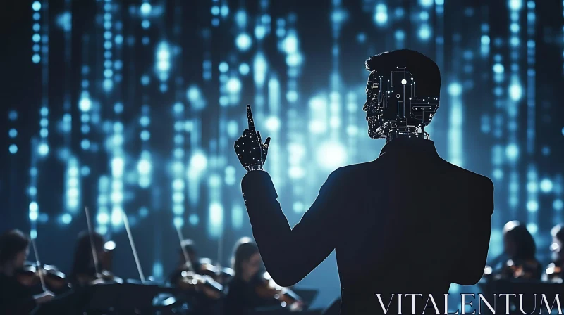 AI ART Robotic Conductor Directing Musical Performance