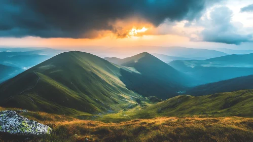 Scenic Green Mountain Landscape