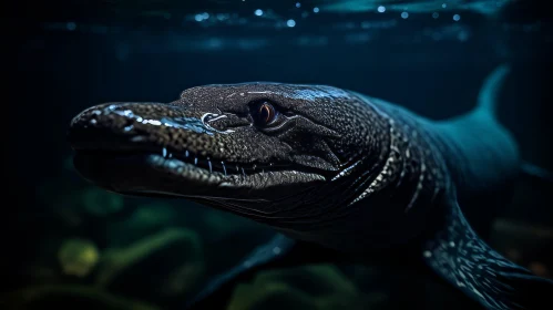 Underwater Majesty: Plesiosaur Shark Close-up