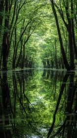 Tranquil Forest Reflection