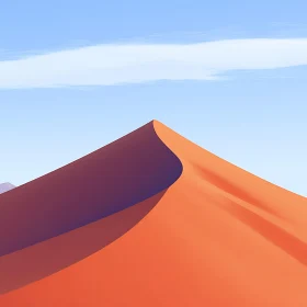 Minimalist Desert Sand Dune Vista