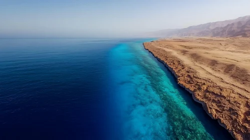 Coastal Seascape Aerial View