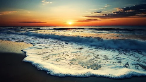 Peaceful Beach at Sunset