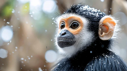 Monkey in Snow