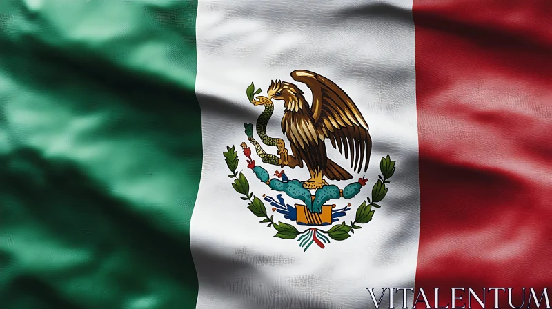 Symbolic Mexican Flag Art AI Image