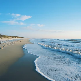 Peaceful Seascape with Blue Sky