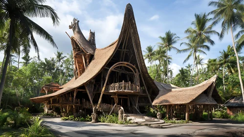 Eco-Friendly Bamboo Structure in Tropical Setting