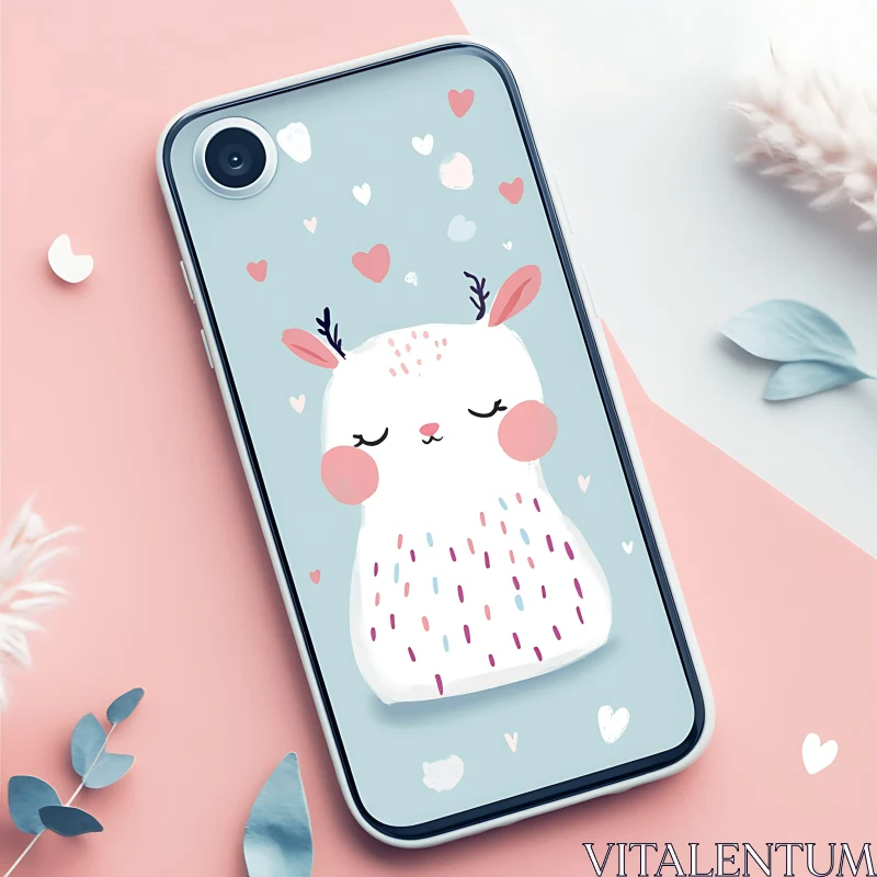 Cute Deer Phone Cover AI Image