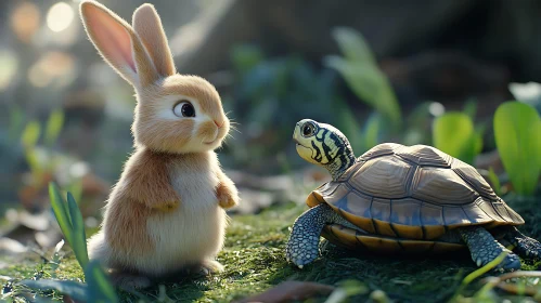 Rabbit and Turtle in Harmony