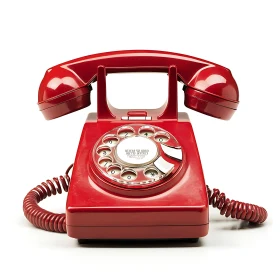 Scarlet Classic Rotary Phone