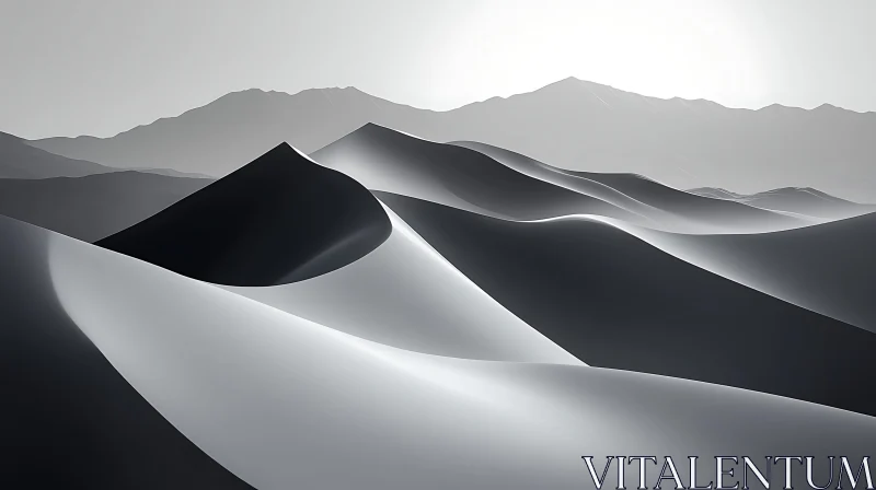 AI ART Abstract Sand Dunes