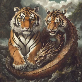 Mythical Tiger Dragon Creature