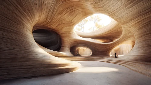 Modern Cave-like Architecture with Smooth Curves