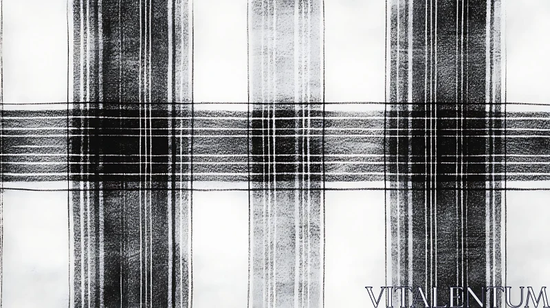 Black and White Plaid Design AI Image