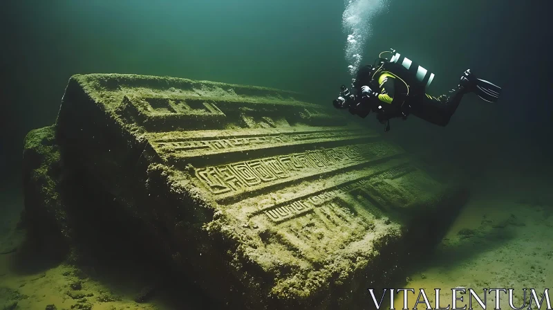 AI ART Underwater City: An Archaeologist's Dream