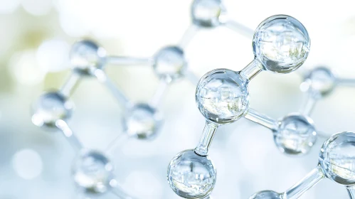 Intricate Atom Connections: Science Art