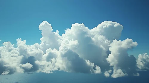 White Clouds in the Blue Sky