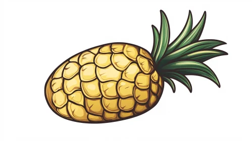 Stylized Pineapple Art