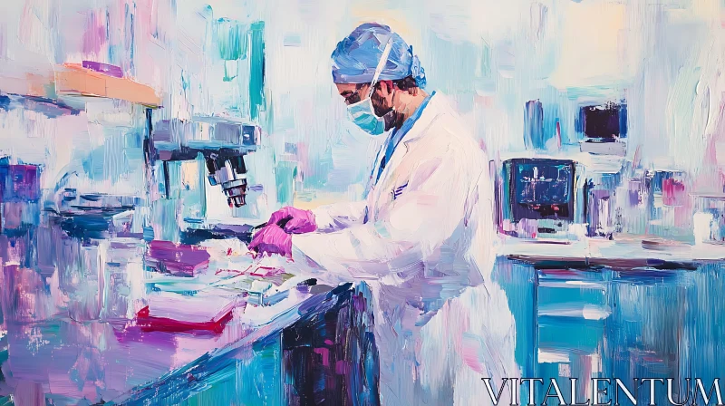Laboratory Research Scene AI Image