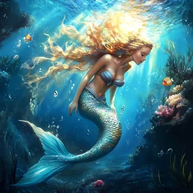 Submerged Mermaid Fantasy