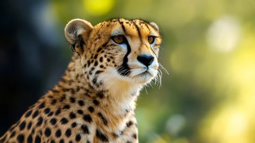 Serene Cheetah Gaze: A Study in Wildlife