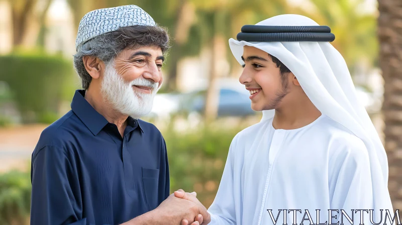 AI ART Arab Culture: A Handshake Across Generations