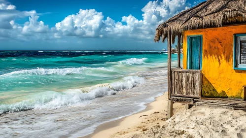 Tropical Beach Hut by the Sea