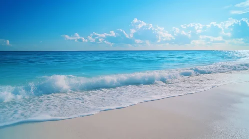 Peaceful Seashore with Gentle Waves