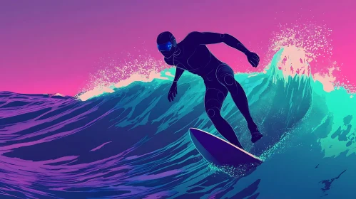 Wave Rider at Dusk