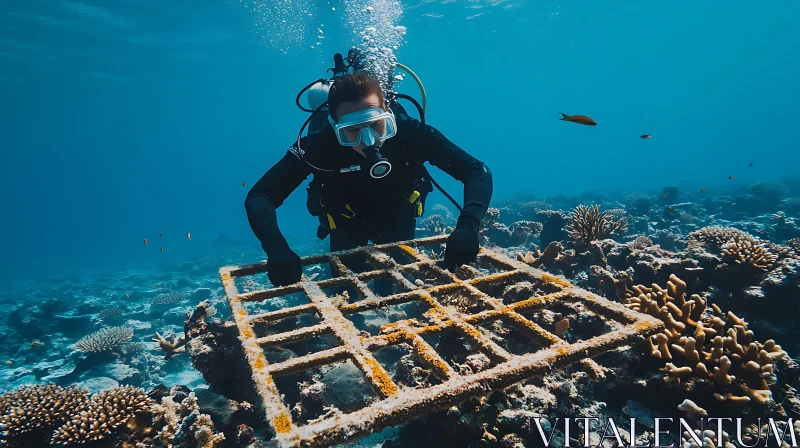 AI ART Underwater Coral Reef Research