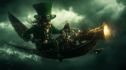 Whimsical Leprechaun Steampunk Adventure