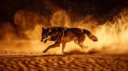 Lone Wolf Chase in Desert Storm