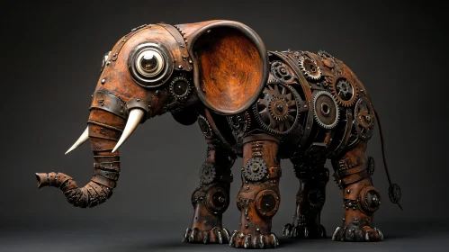 Steampunk Mechanical Elephant