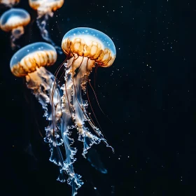 Underwater Ballet of Jellyfish