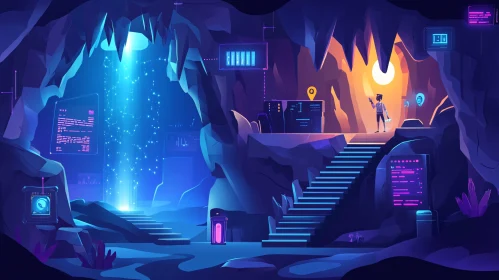 Tech Cave Concept Art